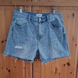 Pistola Medium Wash Coastal Cowgirl Grunge Boho Denim Cut Off Shorts Size 28